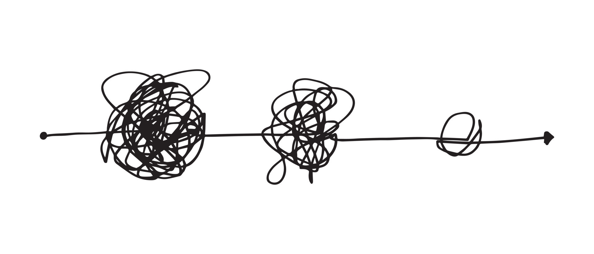 dibujado a mano de boceto de garabato de enredo. garabato abstracto