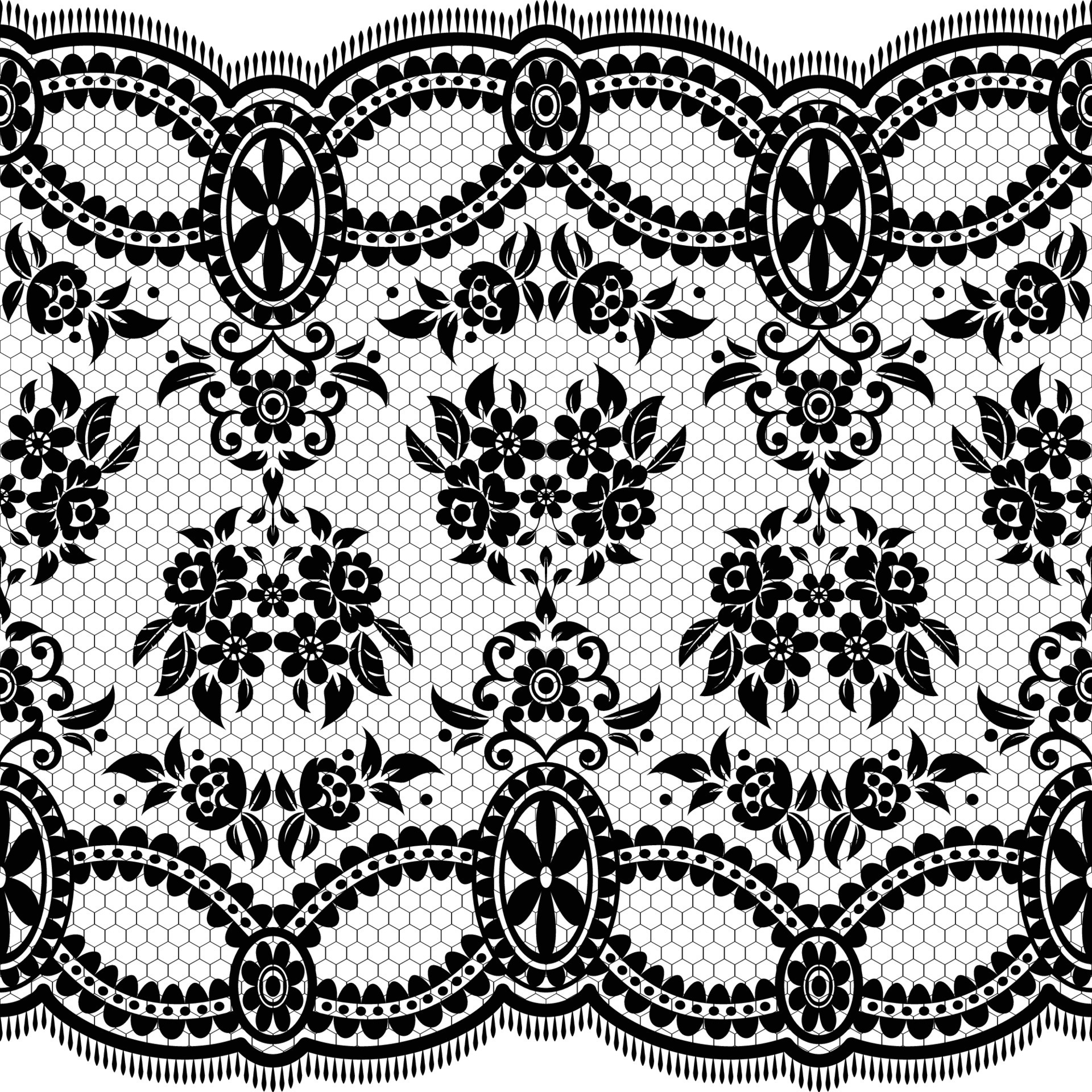 Abstract seamless lace pattern with flowers 7819856 Vector Art at Vecteezy