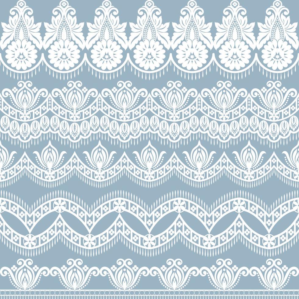 flower element set border vector