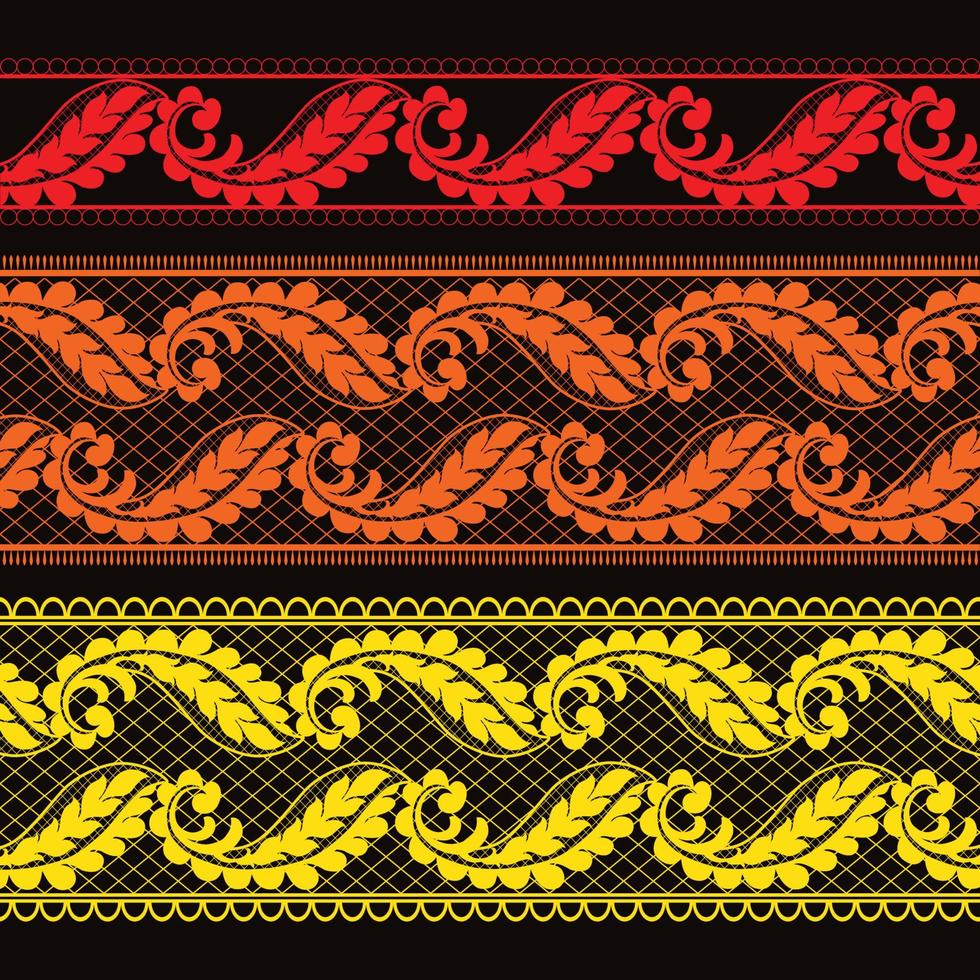 seamless damask pattern vector