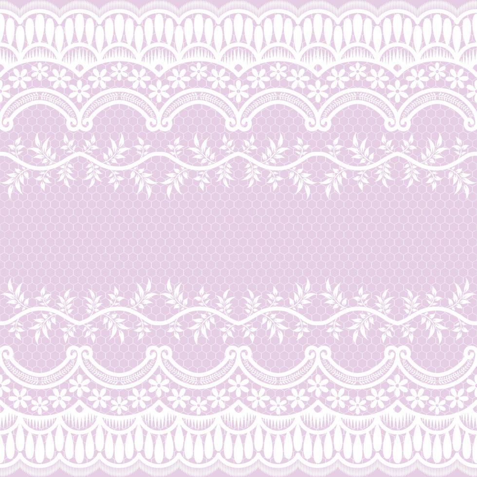 Abstract seamless lace pattern with flowers vector