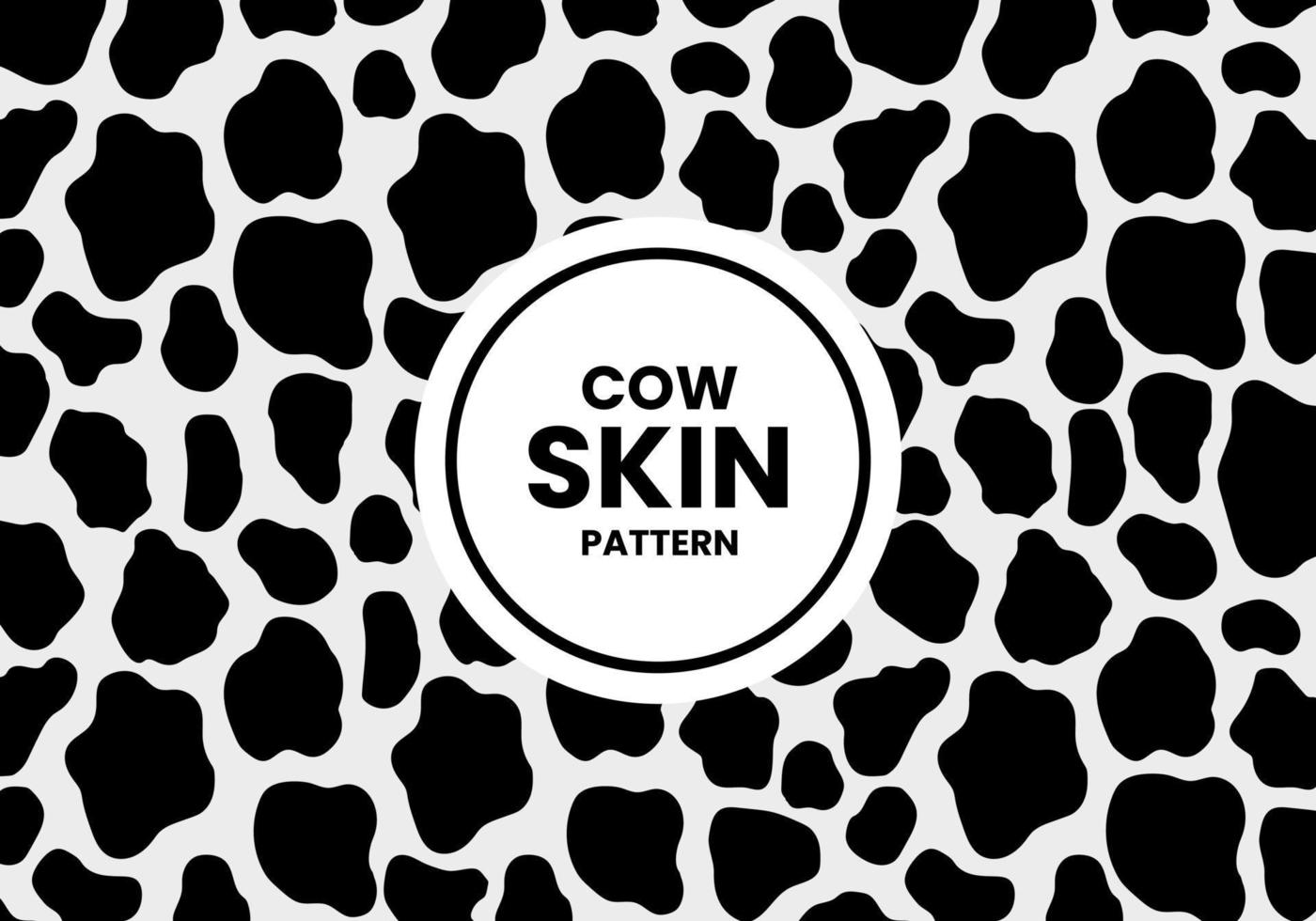 Cow texture pattern. Animal skin template. Vector design illustration.