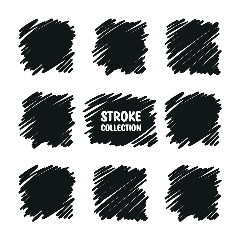 Grunge style set of square and rectangle shapes vector
