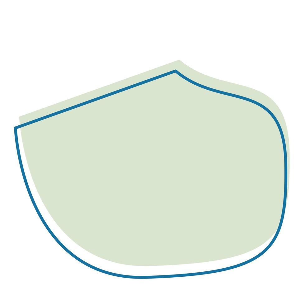 Organic shape for banner design vector