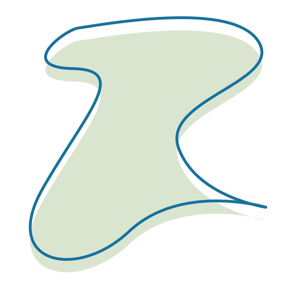 Organic shape for banner design vector