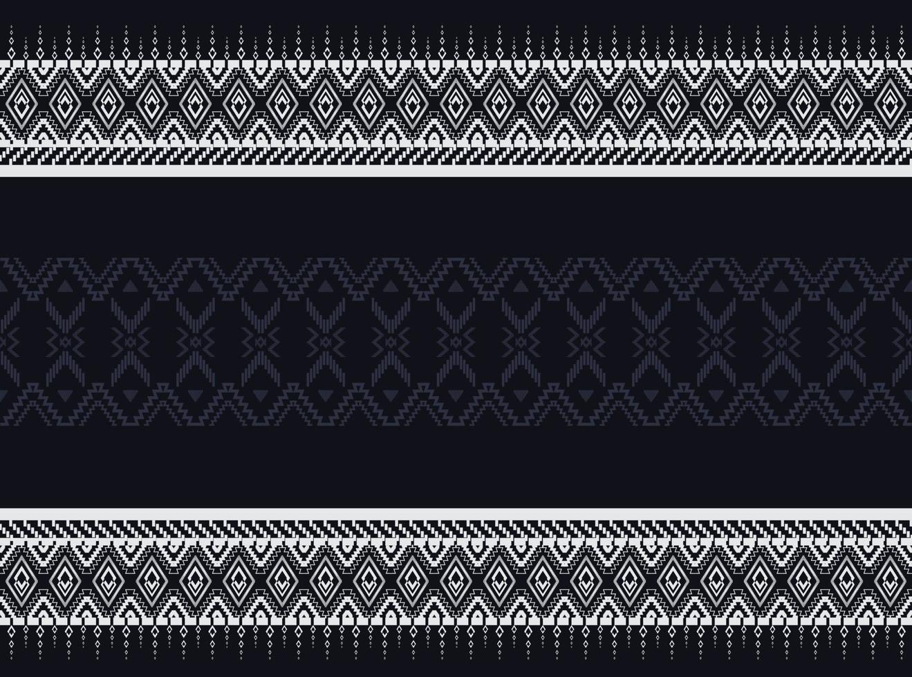 patrón étnico geométrico azul oscuro para fondo o papel pintado y ropa, falda, alfombra, papel pintado, ropa, envoltura, batik, tela, ropa, con vector de triángulo azul oscuro, ilustración
