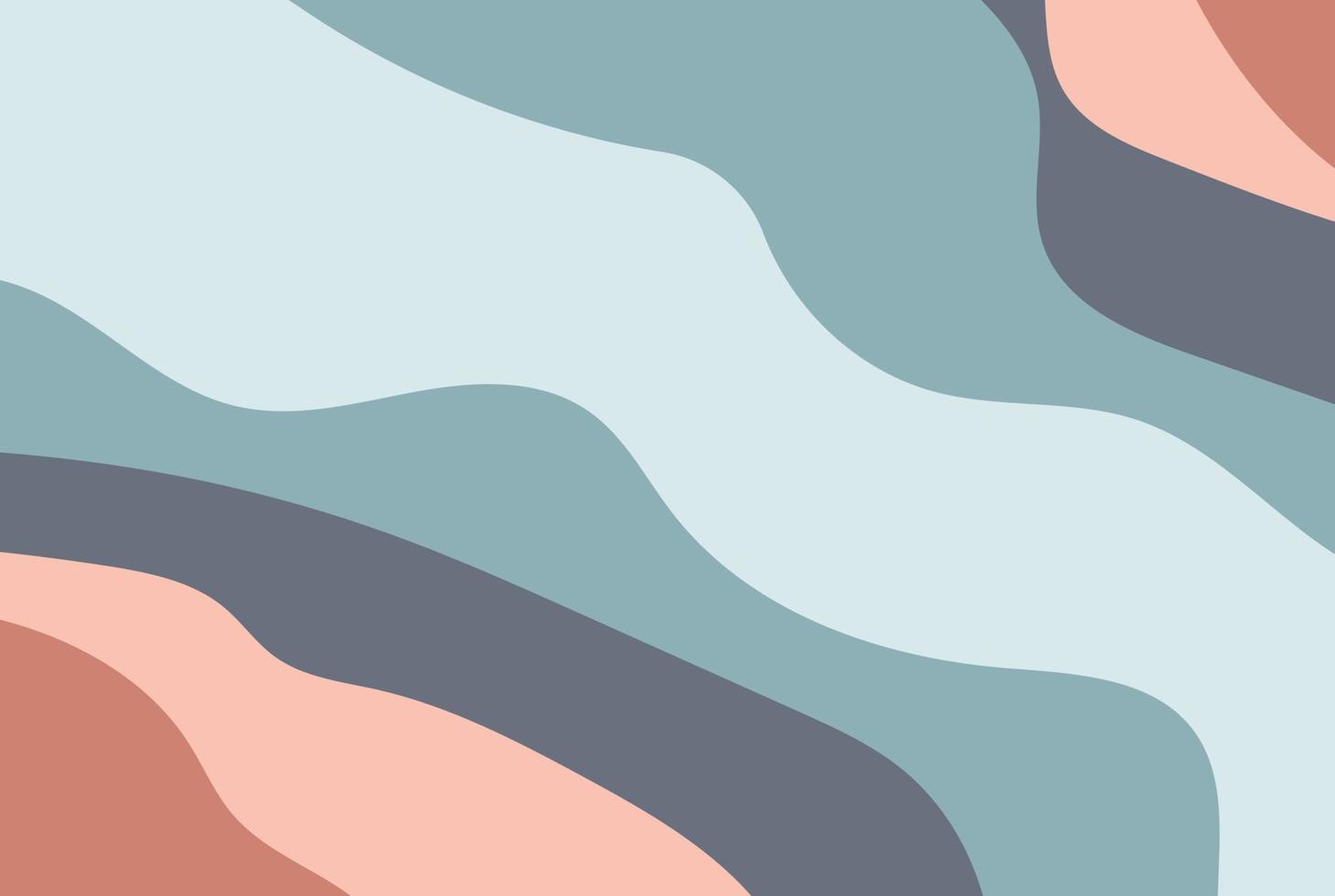 Flat abstract design and Scandinavian style illustration with Set of six hand drawn trendy Vector illustrations and Cool Backgrounds color wallpaper design with modern style
