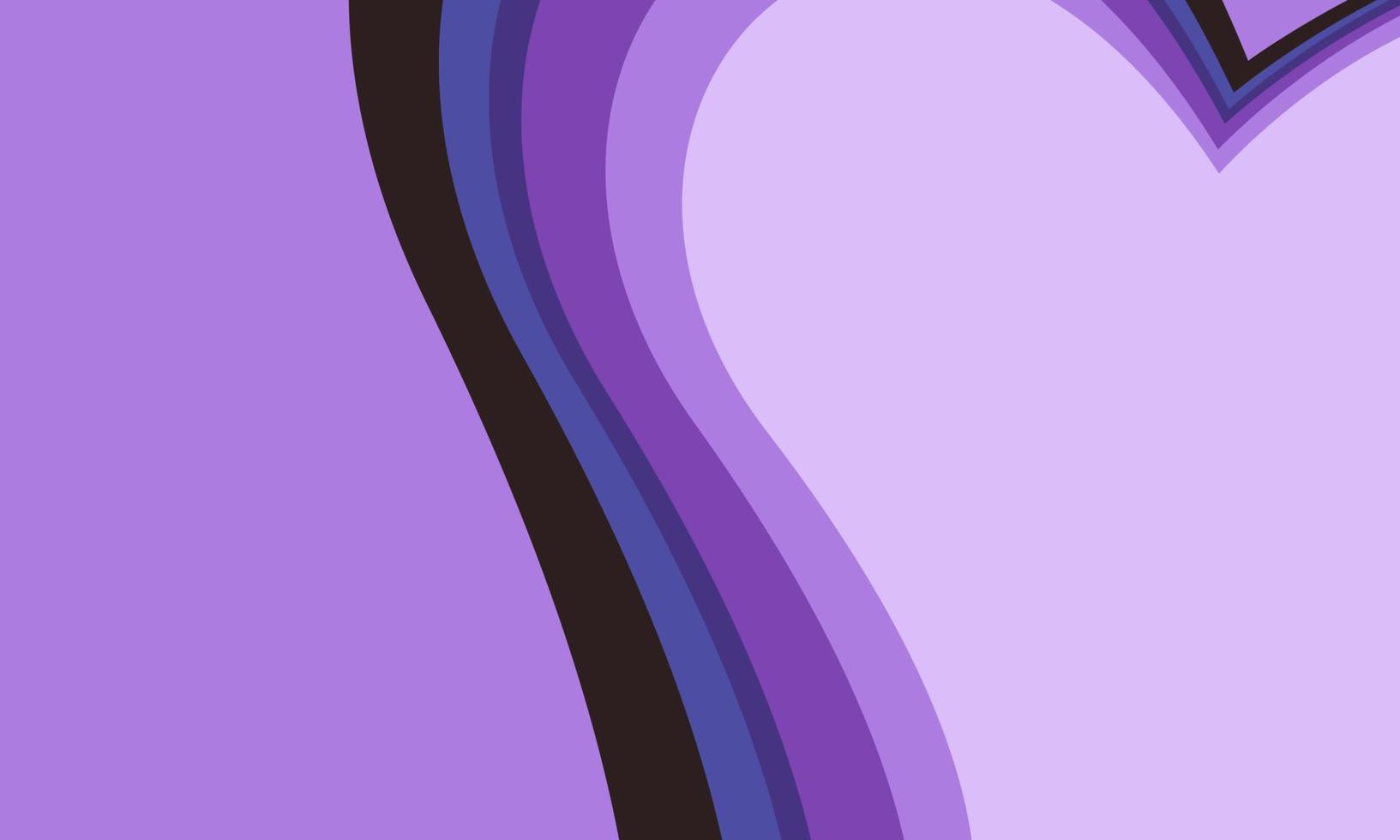 diseño de concepto de vector de orgullo lgbt en fondo púrpura y bandera de arco iris de libertad con corazones aislados