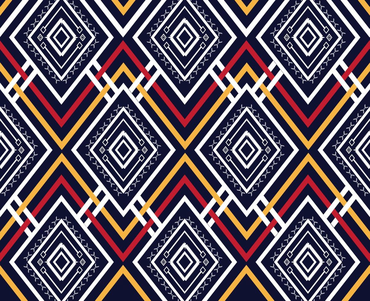 Geometric ethnic pattern traditional Design Pattern used for skirt,carpet,wallpaper,clothing,wrapping,Batik,fabric,clothes, Fashion, DARK Vector illustration embroidery texture style