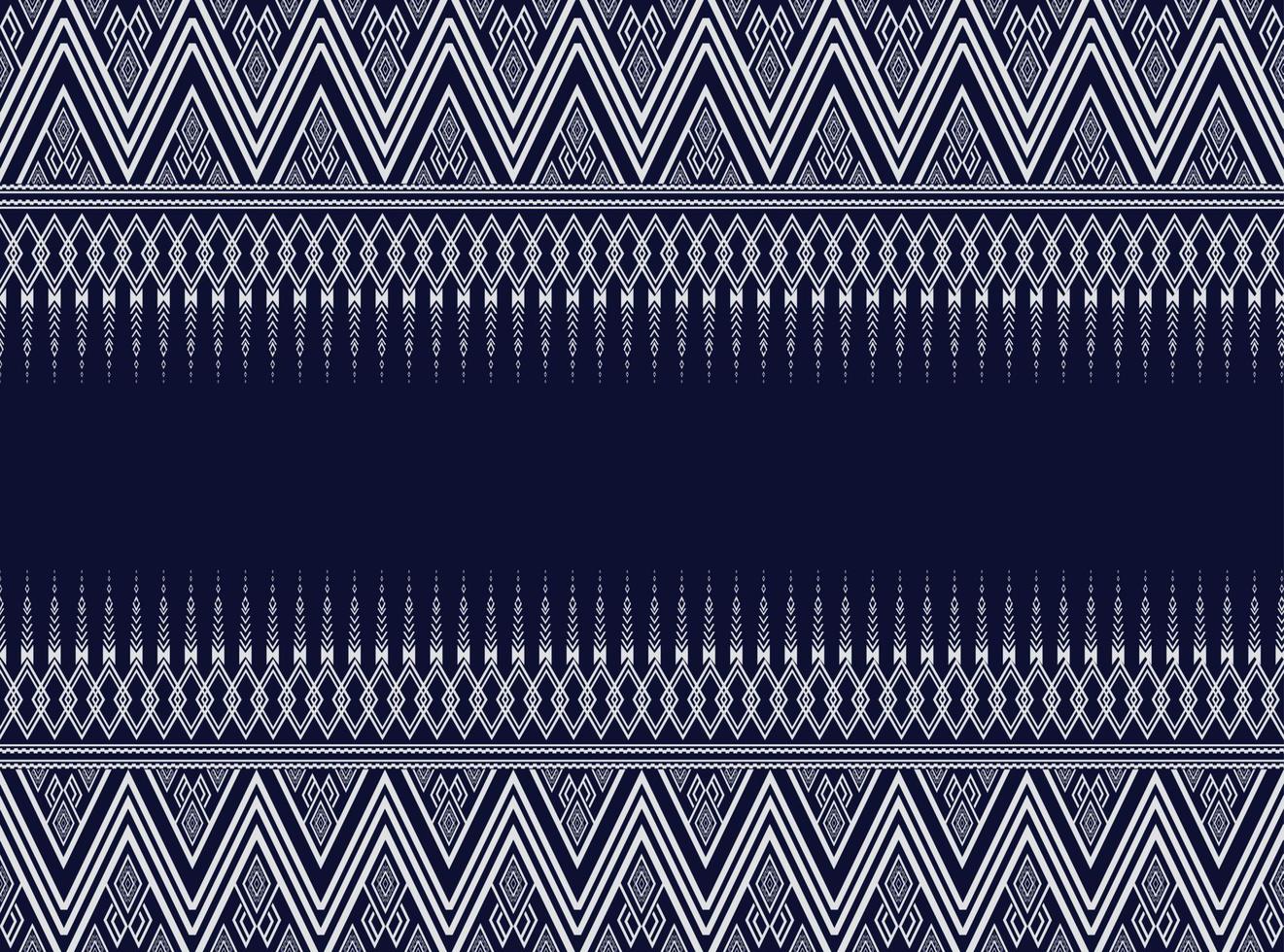 Dark blue Geometric ethnic pattern for background or wallpaper and clothing,skirt,carpet,wallpaper,clothing,wrapping,Batik,fabric,clothes, with dark blue triangle Vector, illustration vector