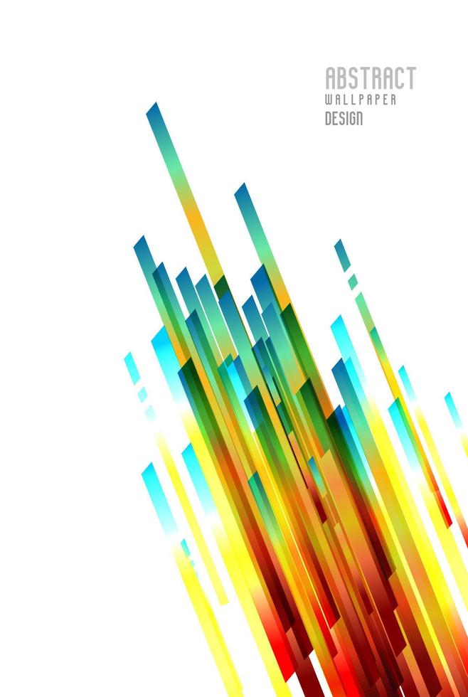 Abstract Rainbow background and Water color rainbow Curve paper texture and Vector. Colorful. Red, orange, yellow, green, blue, indigo, violet, purple, white colors. Web, website, mobile wallpaper vector