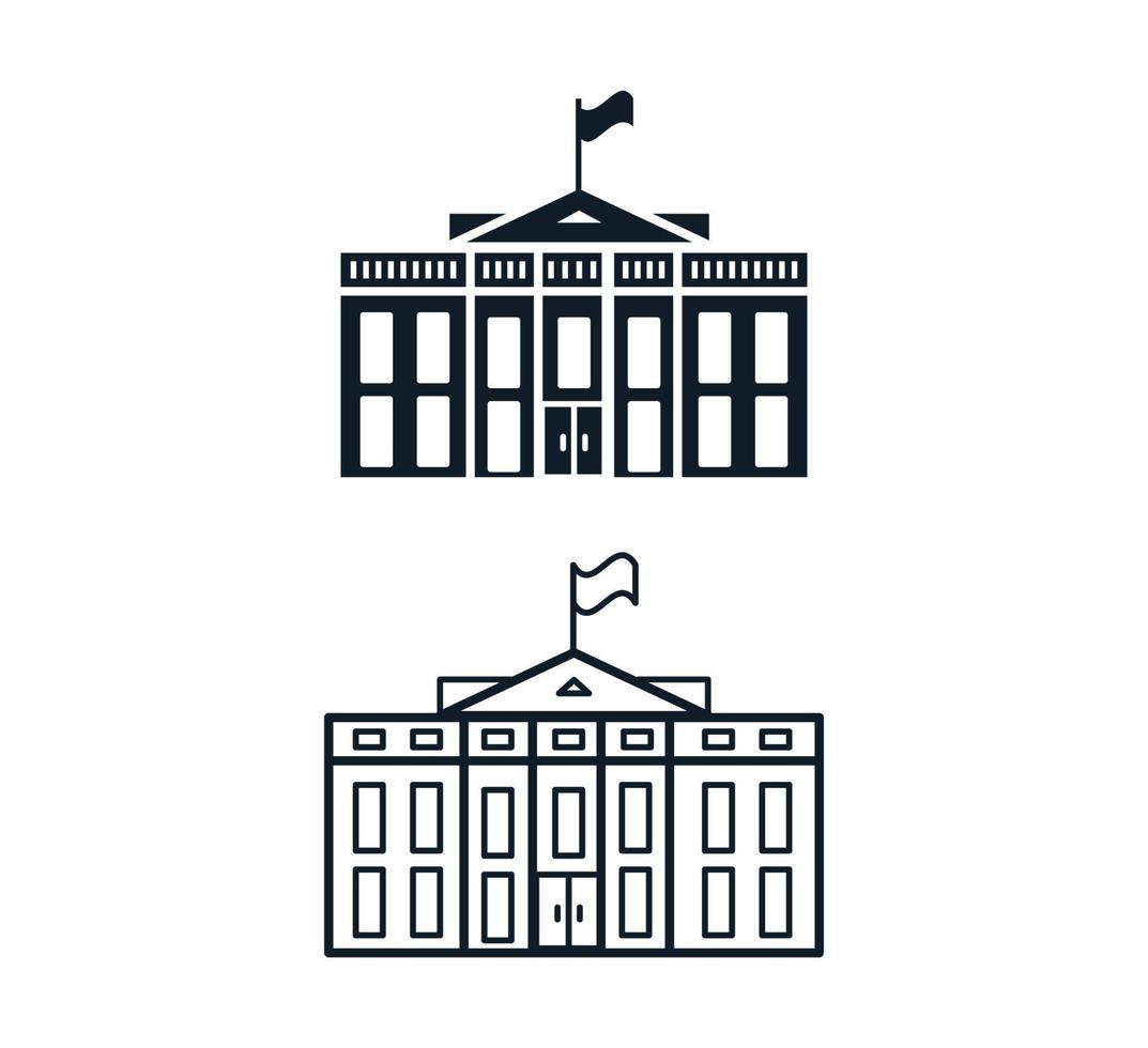 Building icon design flat style trendy vector