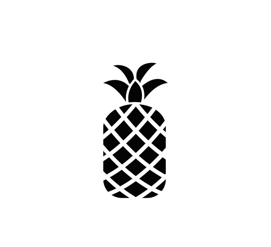 plantilla de diseño de logotipo de vector de icono de piña