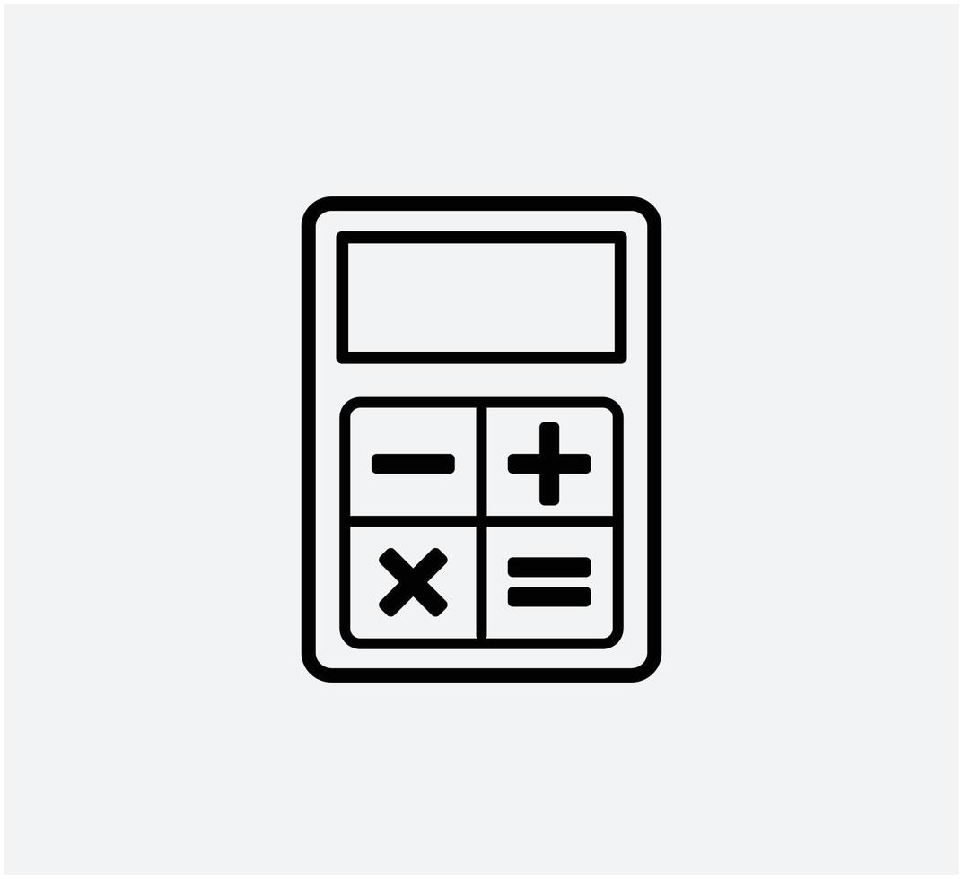 Calculator icon vector logo template