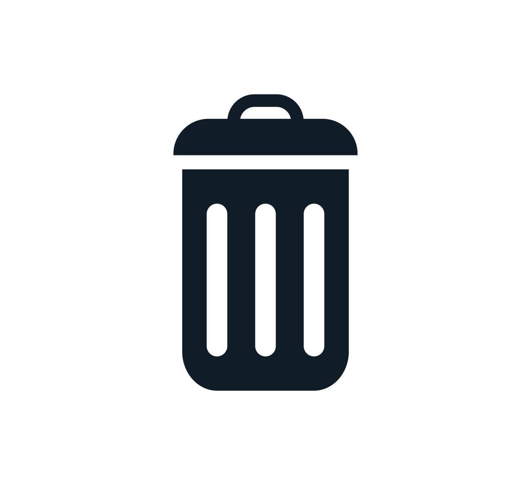 icono de reciclaje, plantilla de diseño de logotipo de vector de icono de basura