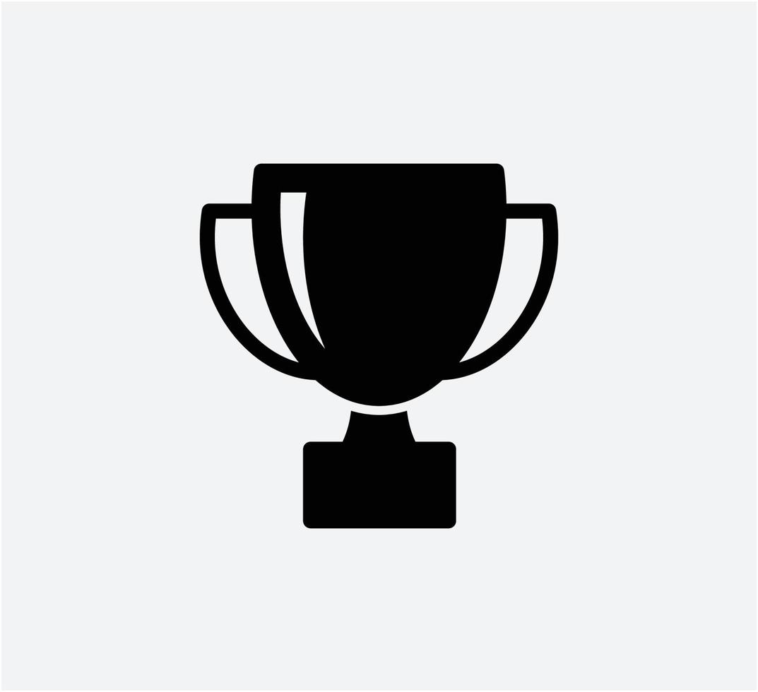 Trophy icon vector logo design template