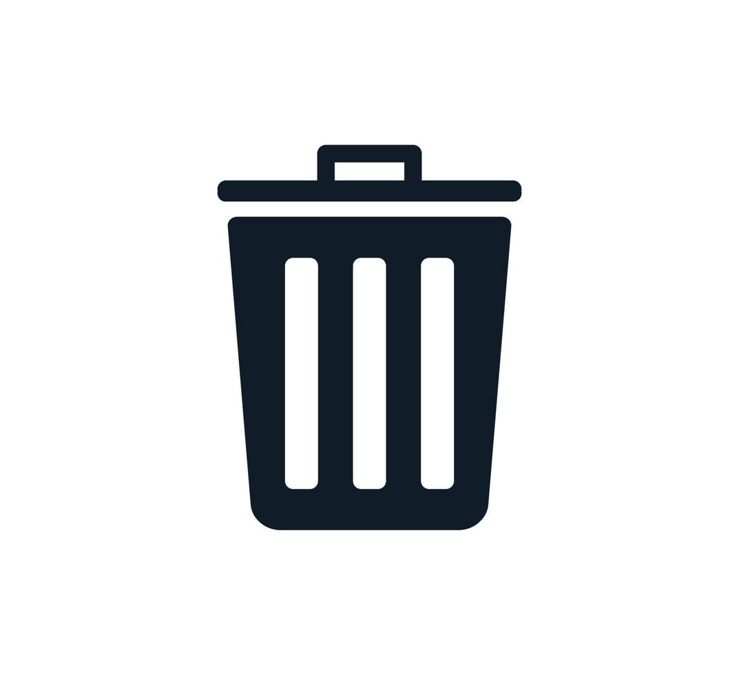 icono de reciclaje, plantilla de diseño de logotipo de vector de icono de basura