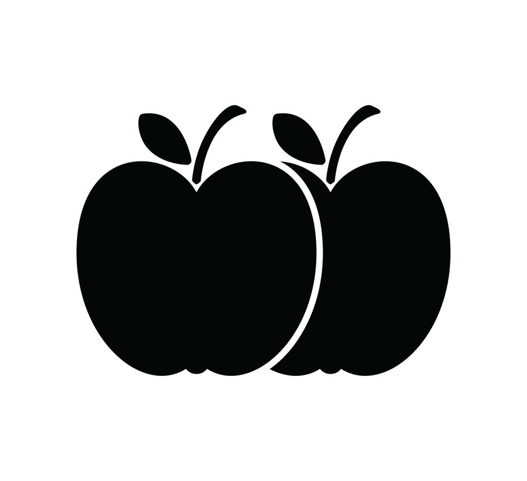 Apple icon vector logo design template