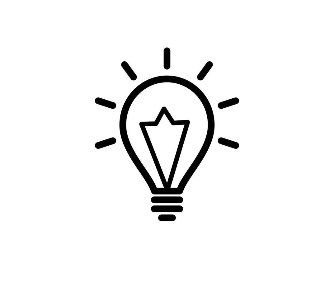 Bulb icon vector logo design template