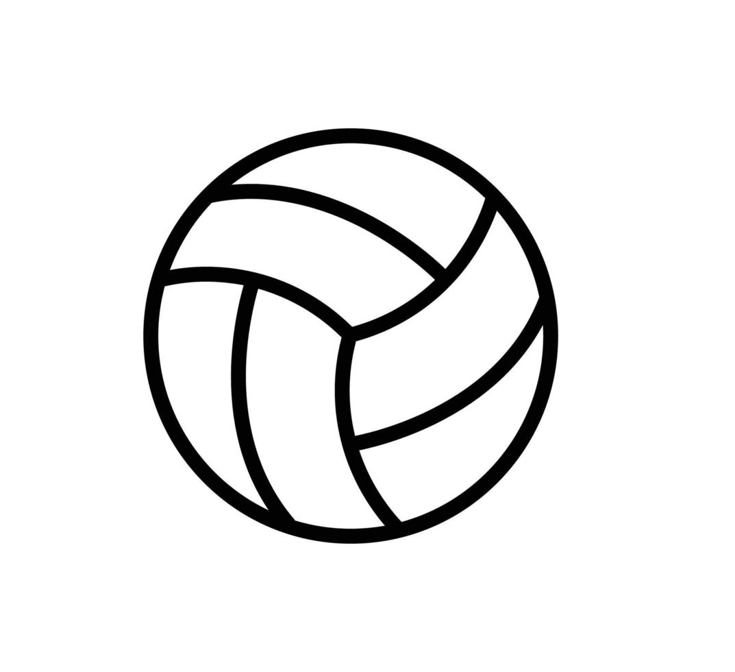 Volley ball icon vector logo design template