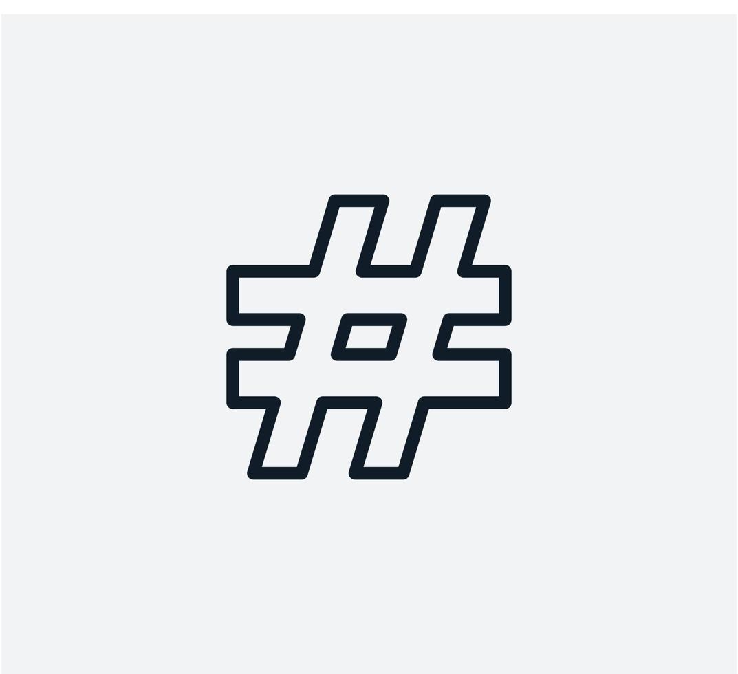 Hash tag icon vector logo design template