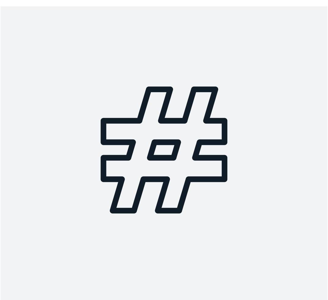 plantilla de diseño de logotipo de vector de icono de etiqueta hash