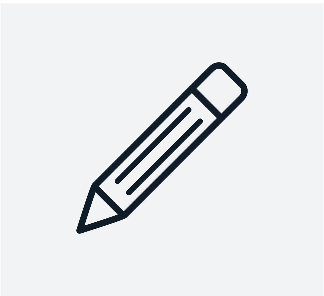 Pencil icon vector logo design template