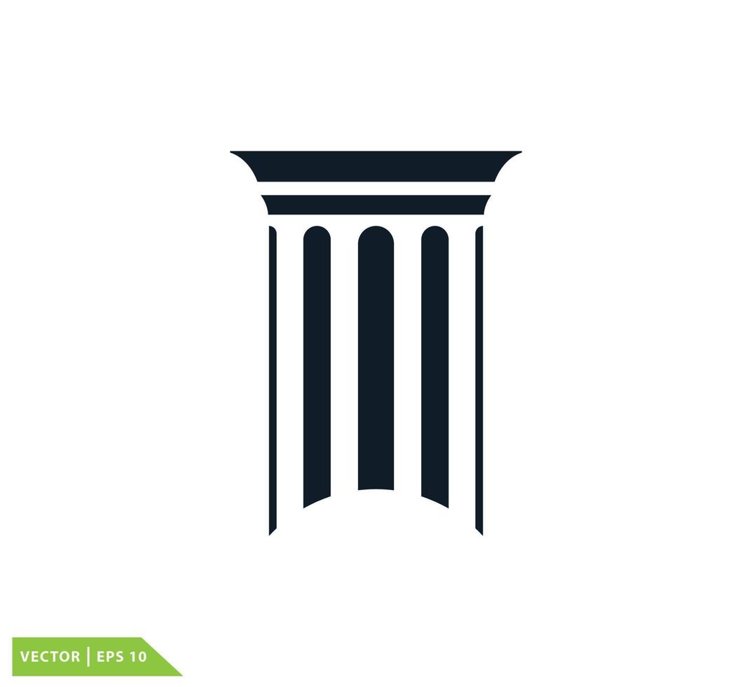 Pillar logo design template trendy vector