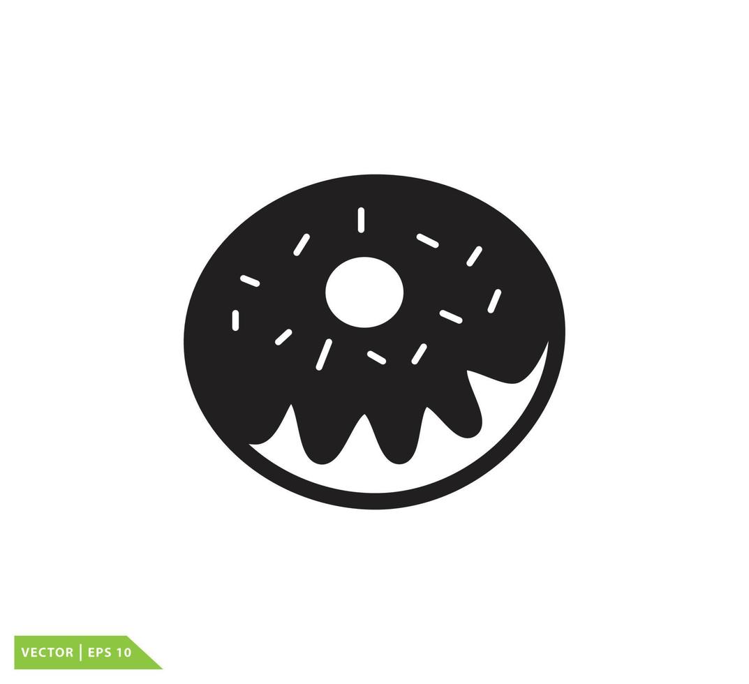 plantilla de diseño de logotipo de vector de icono de donuts