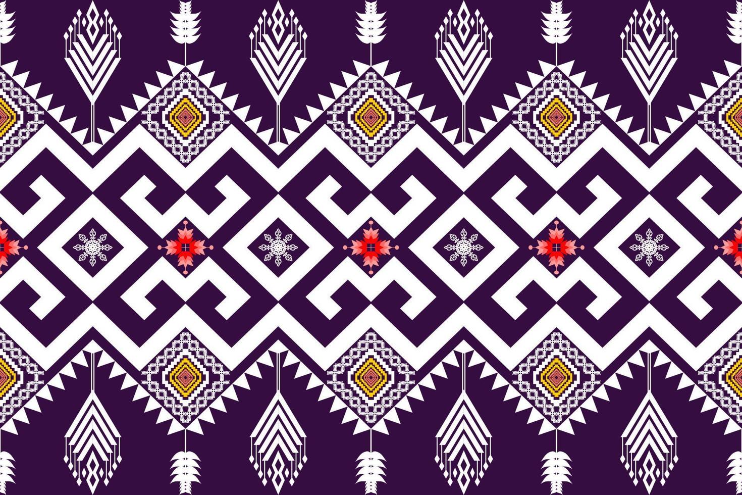 Geometric ethnic oriental traditional pattern.Figure tribal embroidery style.Design for background,wallpaper,clothing,wrapping,fabric,vector illustration vector