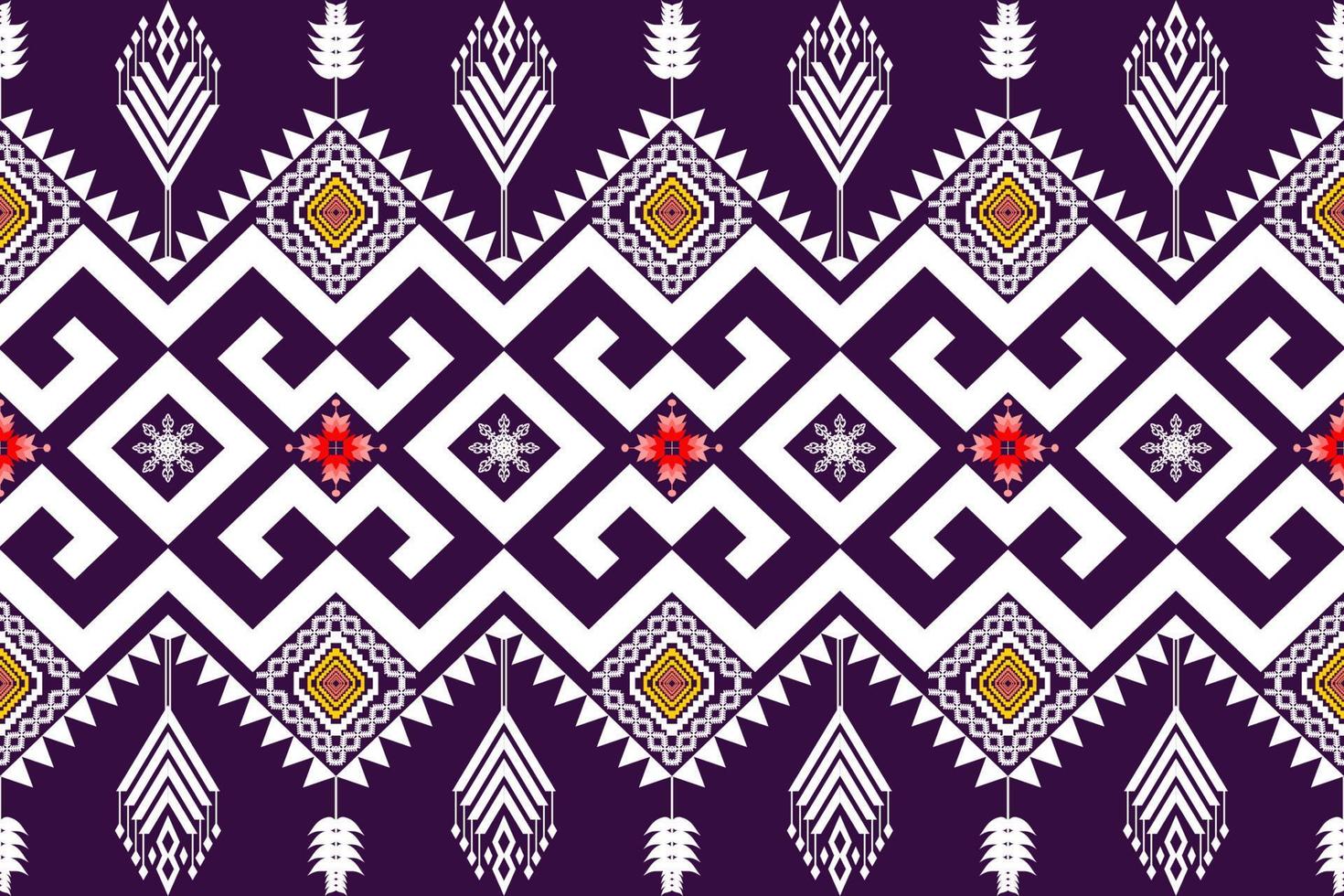 Geometric ethnic oriental traditional pattern.Figure tribal embroidery style.Design for background,wallpaper,clothing,wrapping,fabric,vector illustration vector