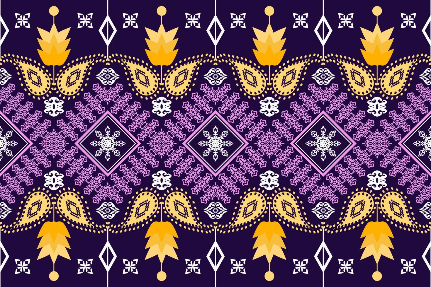 Geometric ethnic oriental traditional pattern.Figure tribal embroidery style.Design for background,wallpaper,clothing,wrapping,fabric,vector illustration vector