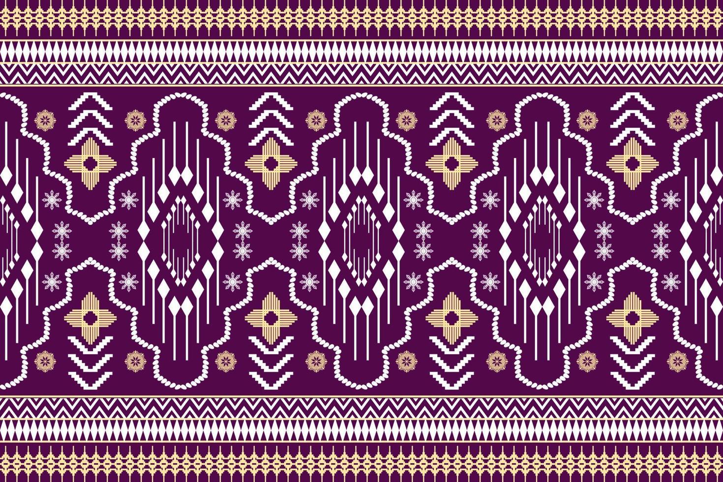 Geometric ethnic oriental traditional art pattern.Figure tribal embroidery style.Design for background,wallpaper,clothing,wrapping,fabric,element,,vector illustration. vector
