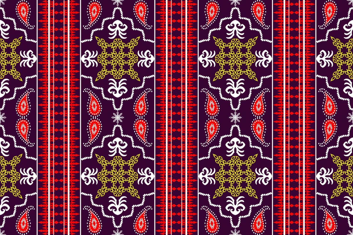Geometric ethnic oriental traditional art pattern.Figure tribal embroidery style.Design for background,wallpaper,clothing,wrapping,fabric,element,,vector illustration. vector