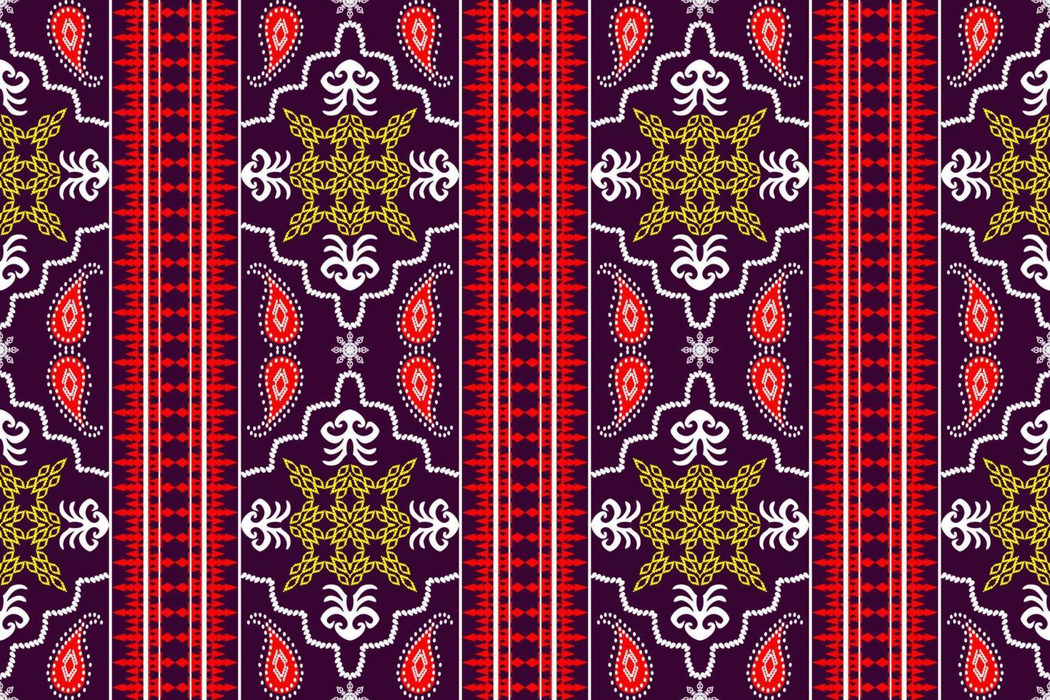 Geometric ethnic oriental traditional art pattern.Figure tribal embroidery style.Design for background,wallpaper,clothing,wrapping,fabric,element,,vector illustration. vector