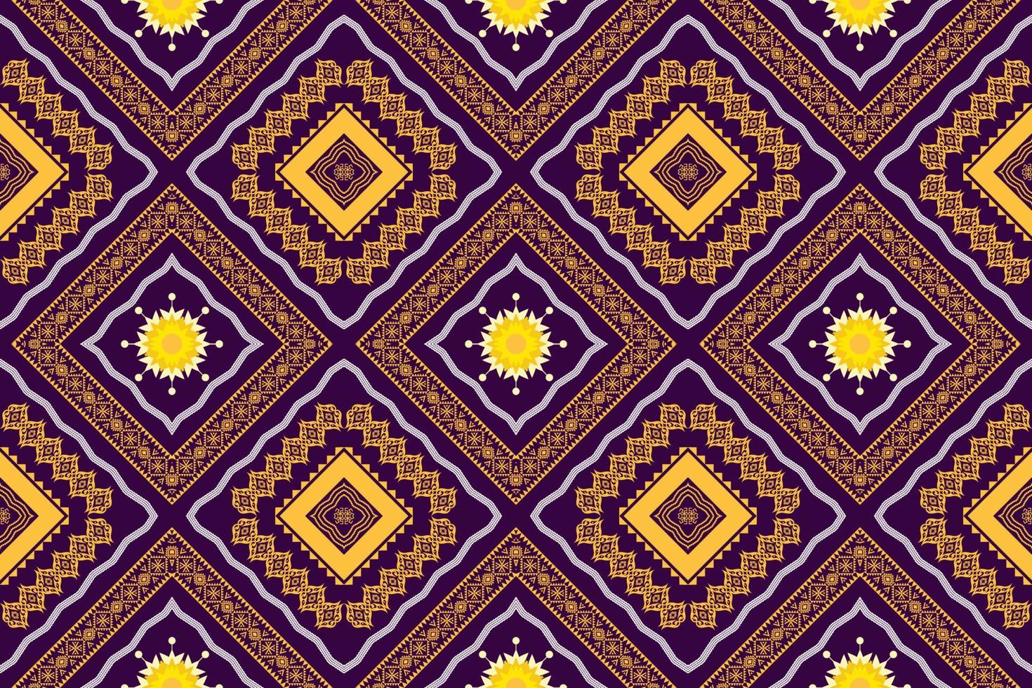 Geometric ethnic oriental traditional pattern.Figure tribal embroidery style.Design for background,wallpaper,clothing,wrapping,fabric,vector illustration vector