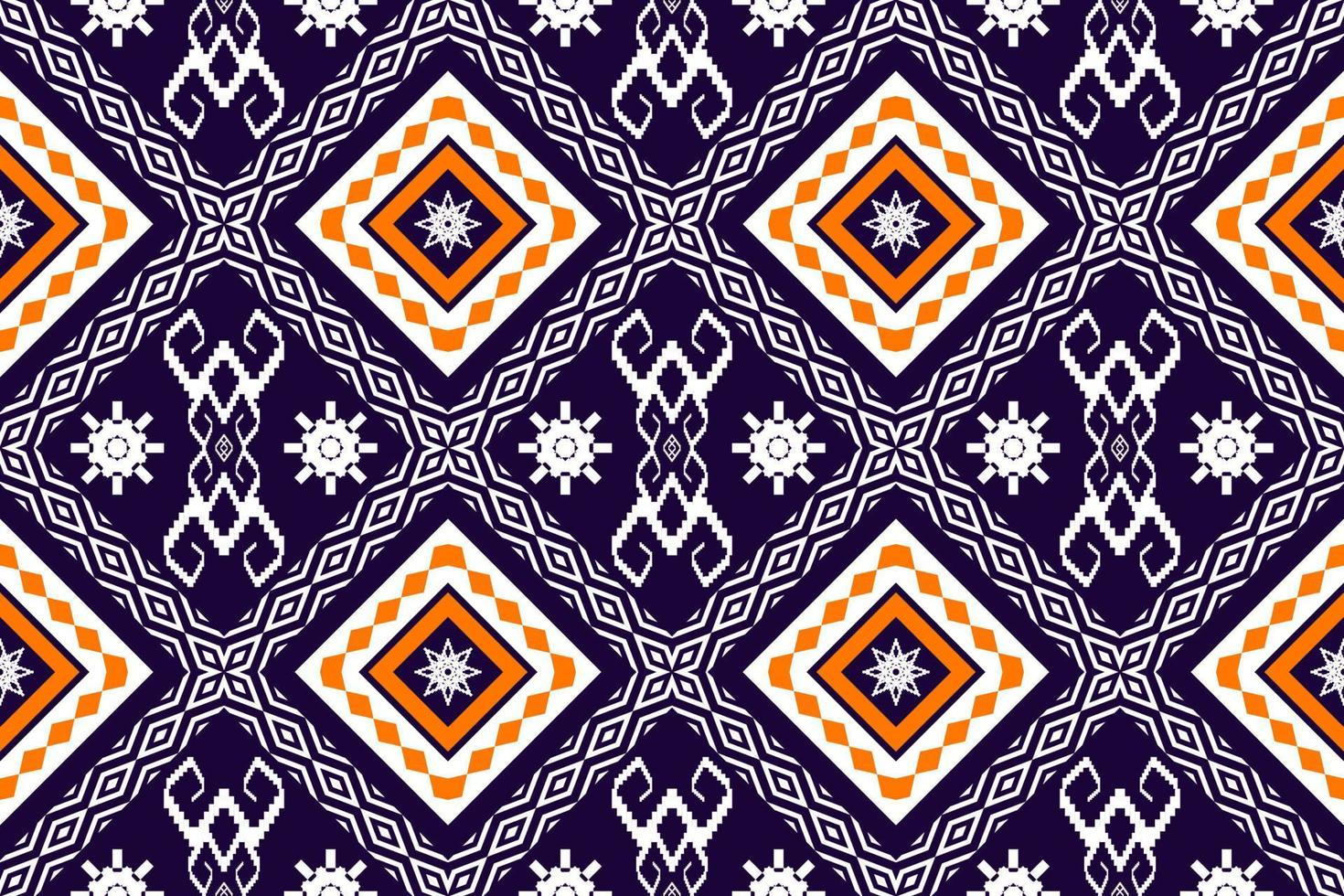 Geometric ethnic oriental traditional art pattern.Figure tribal embroidery style.Design for background,wallpaper,clothing,wrapping,fabric,element,,vector illustration. vector