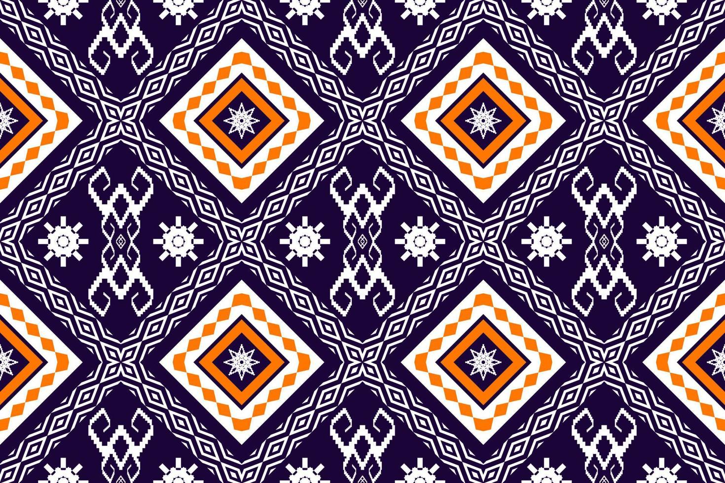 Geometric ethnic oriental traditional art pattern.Figure tribal embroidery style.Design for background,wallpaper,clothing,wrapping,fabric,element,,vector illustration. vector