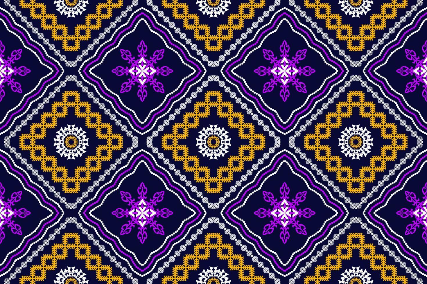 Geometric Ethnic Oriental Traditional Art Pattern Figure Tribal Embroidery Style Design For Background Wallpaper Clothing Wrapping Fabric Element Vector Illustration Vector Art At Vecteezy