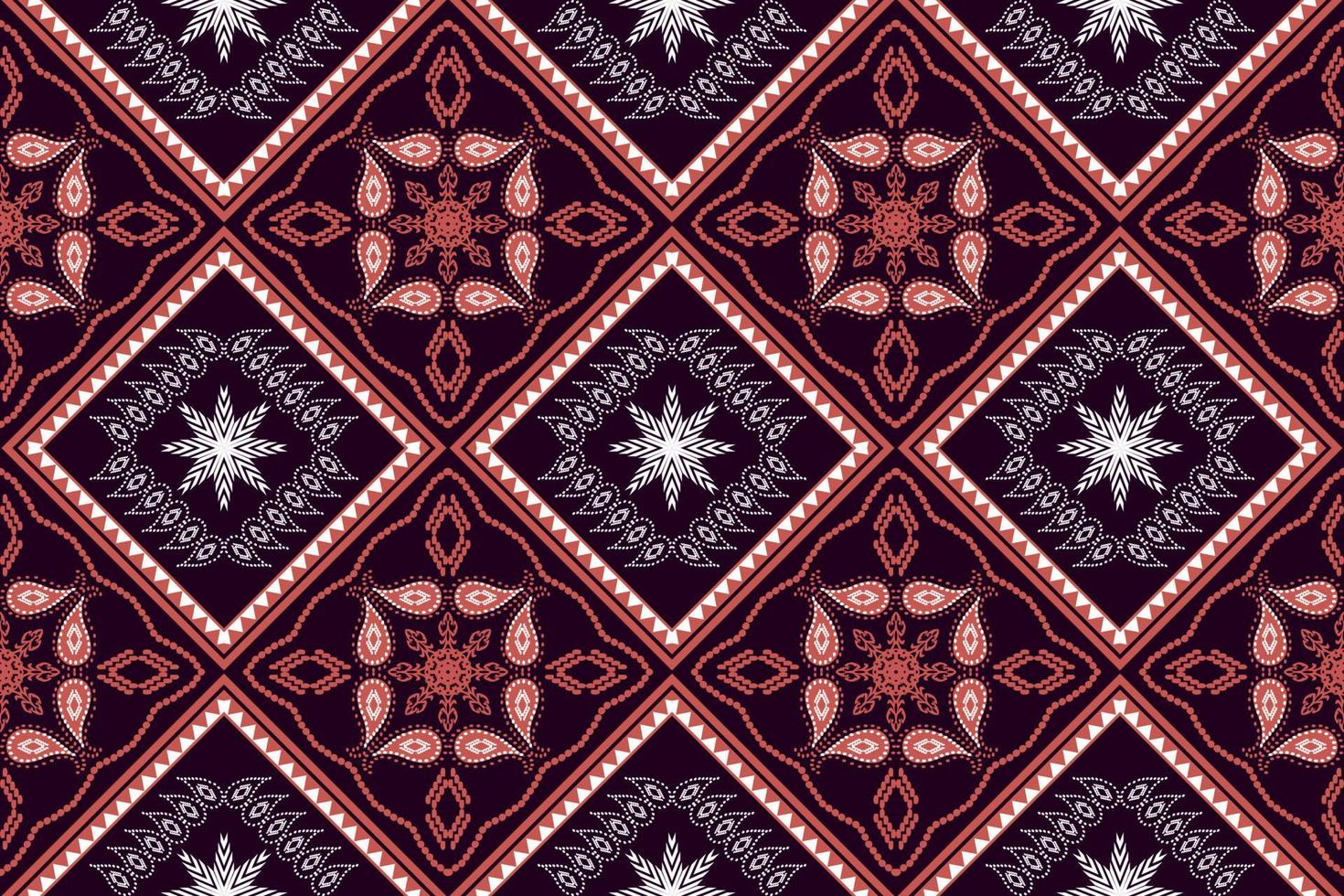 Geometric ethnic oriental traditional art pattern.Figure tribal embroidery style.Design for background,wallpaper,clothing,wrapping,fabric,element,,vector illustration. vector