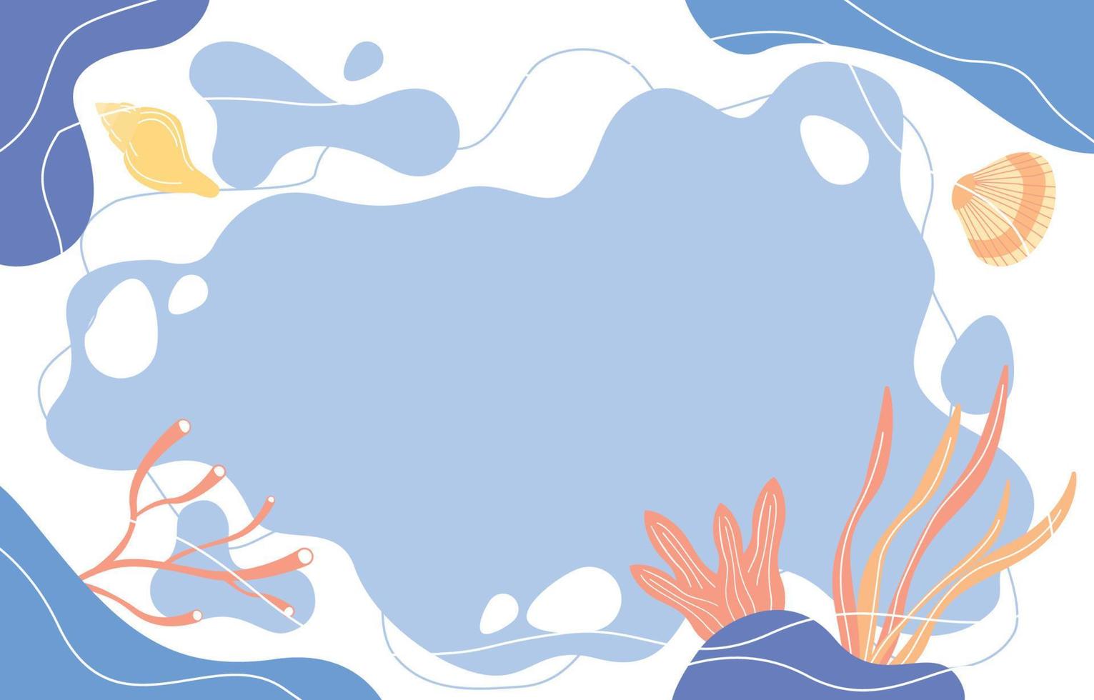 Ocean Underwater Life Sea Beach Abstract Water Background vector