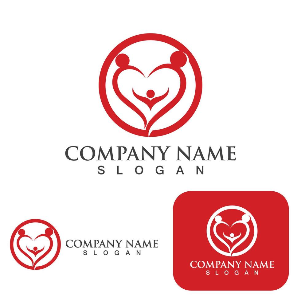 Love logo Vector icon illustration design Template