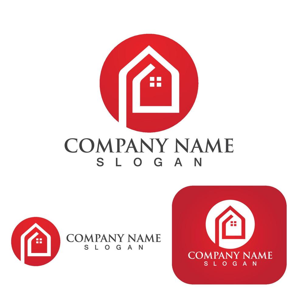home buildings logo and symbols icons vector