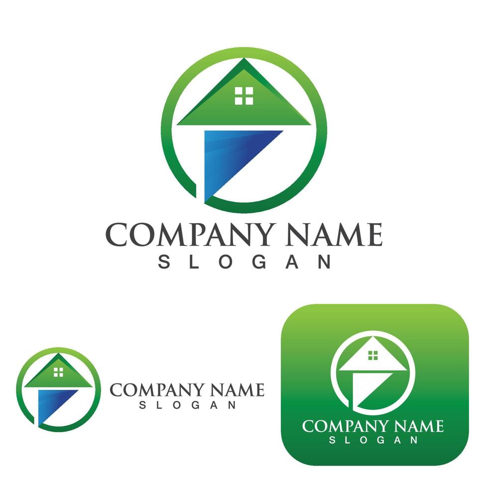 Home and building logo and symbol vector