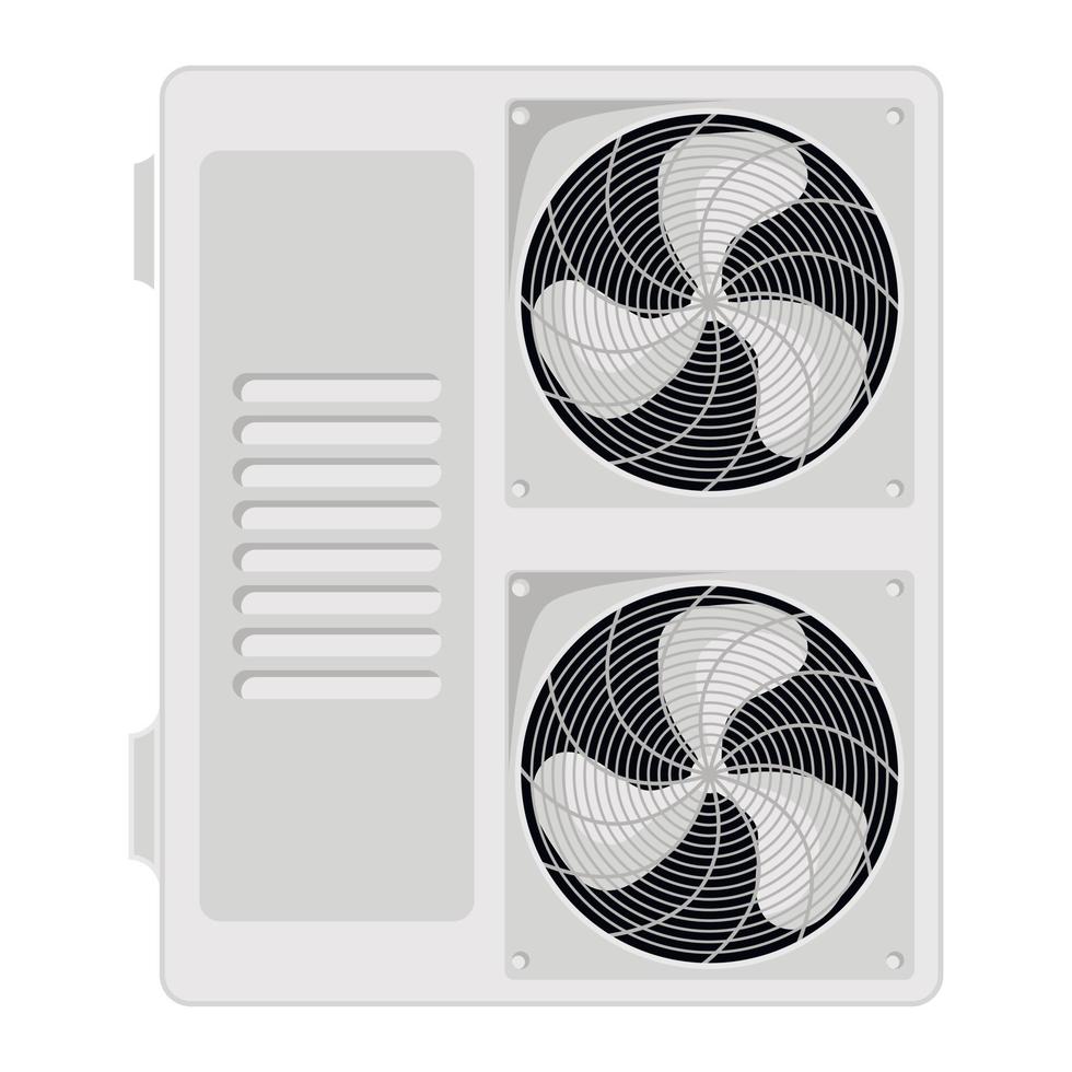 Large outdoor unit air conditioner vector