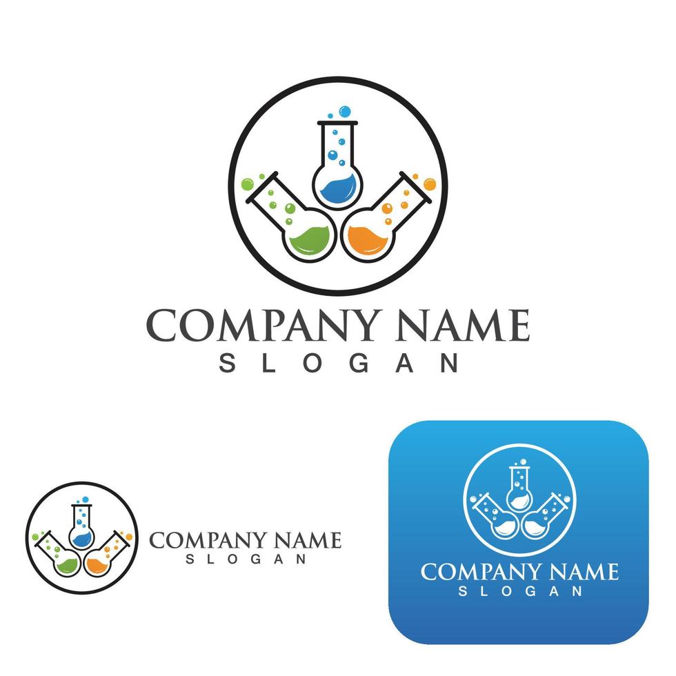 Lab icon template vector illustration