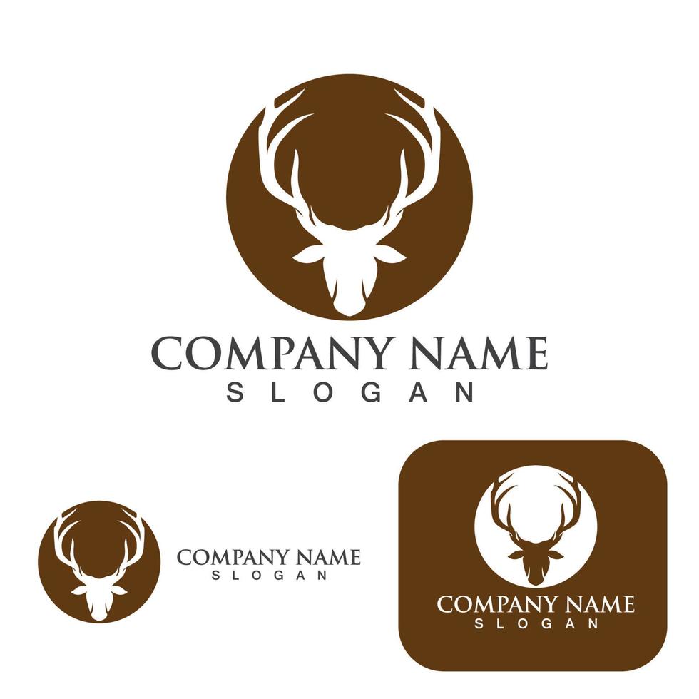 Deer vector icon illustration design