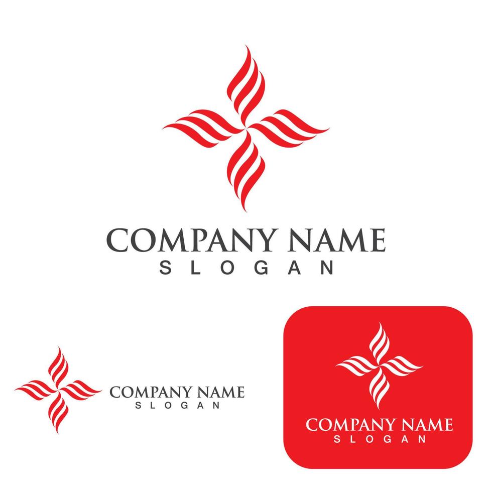 Fire Logo Template  Flame Symbol  Icon Vector