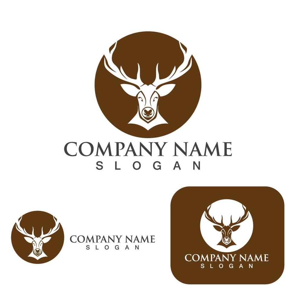Deer vector icon illustration design