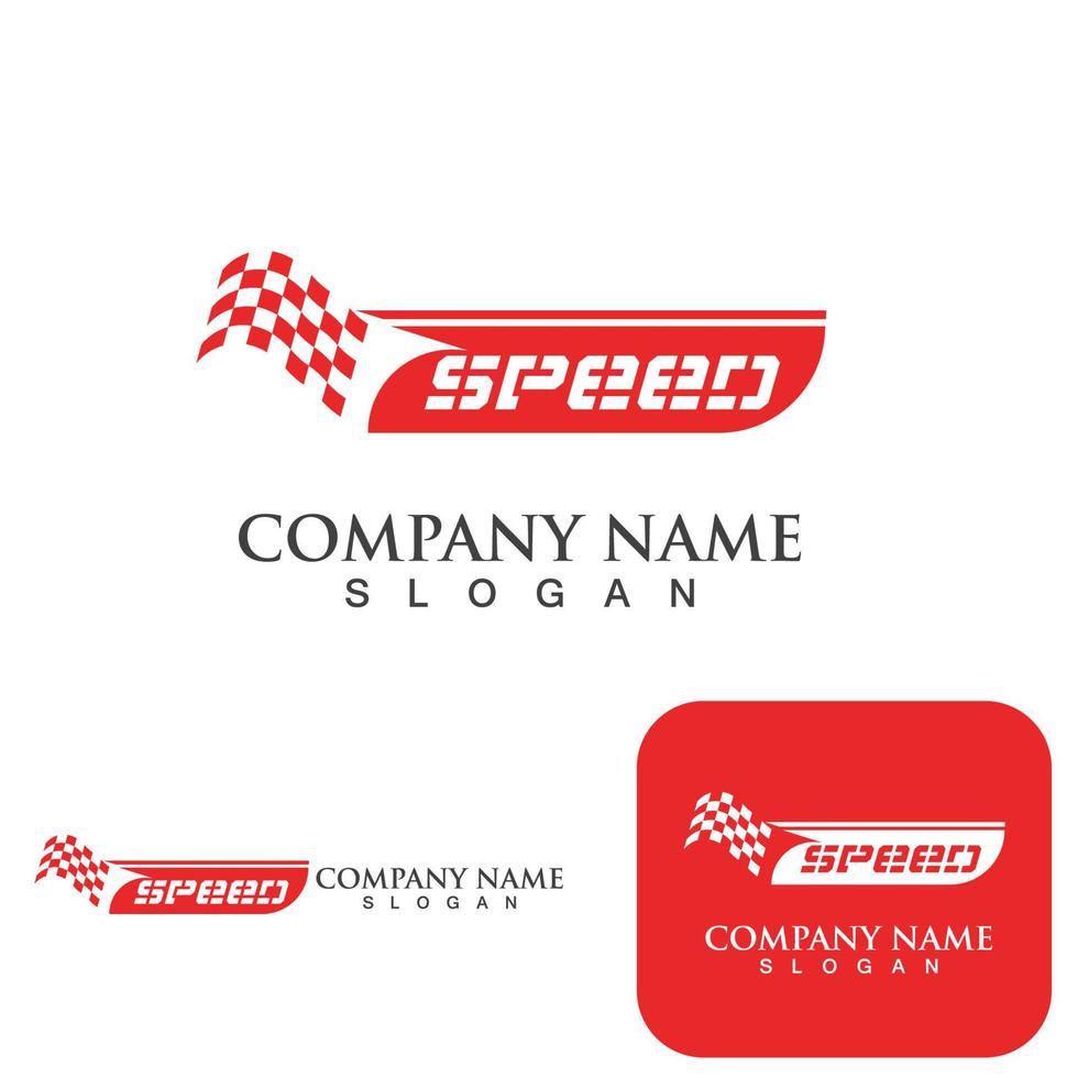 Faster  Speed Logo Template vector icon illustration design